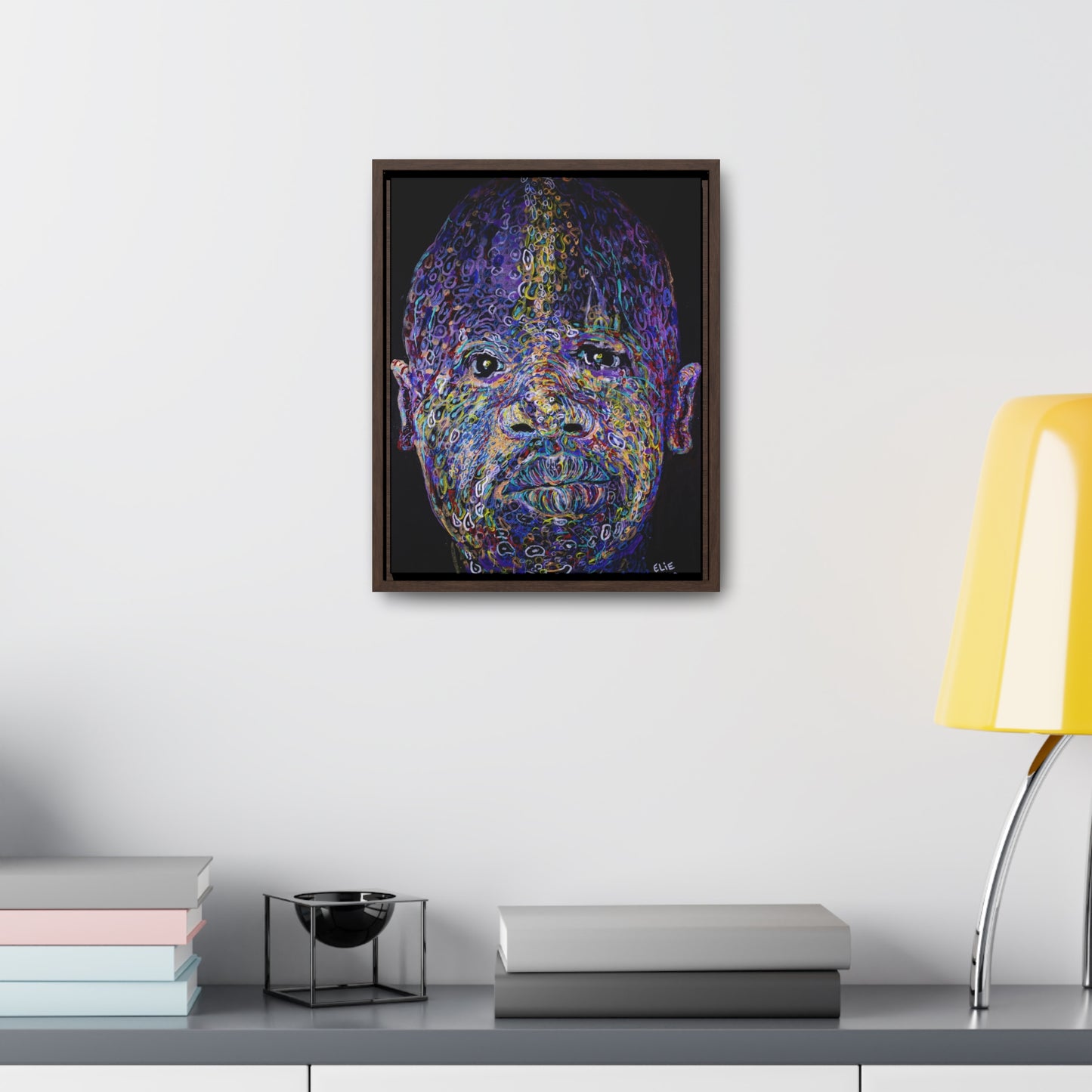 Black Brilliance - Framed Canvas Print