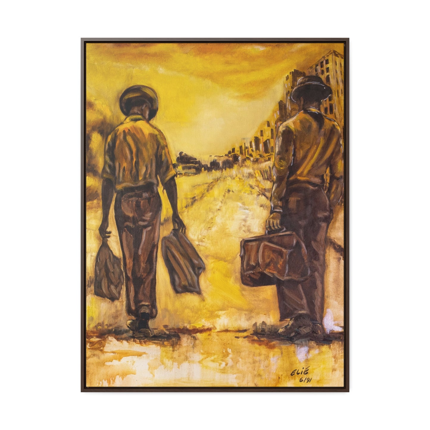 Going Home- Framed Canvas Print