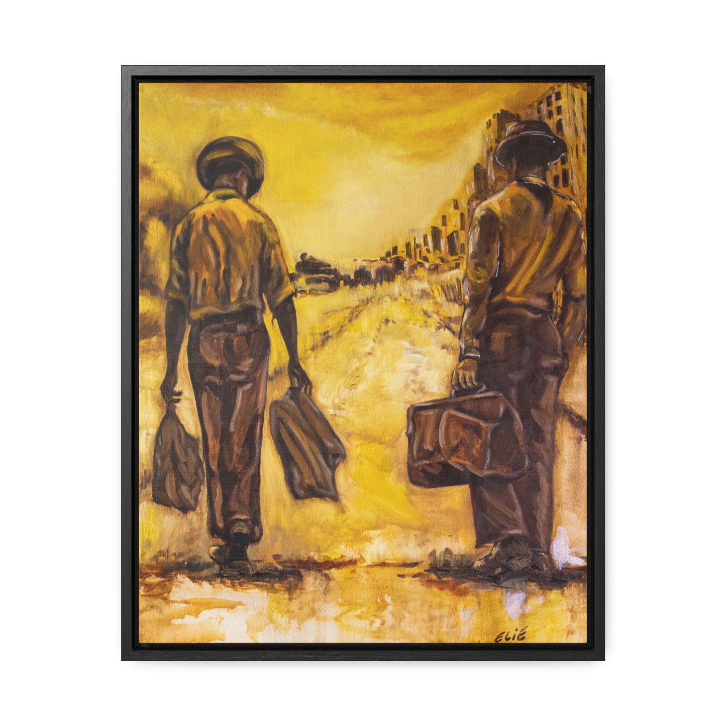 Going Home- Framed Canvas Print