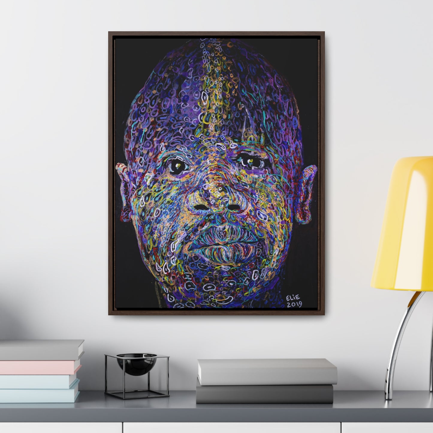 Black Brilliance - Framed Canvas Print