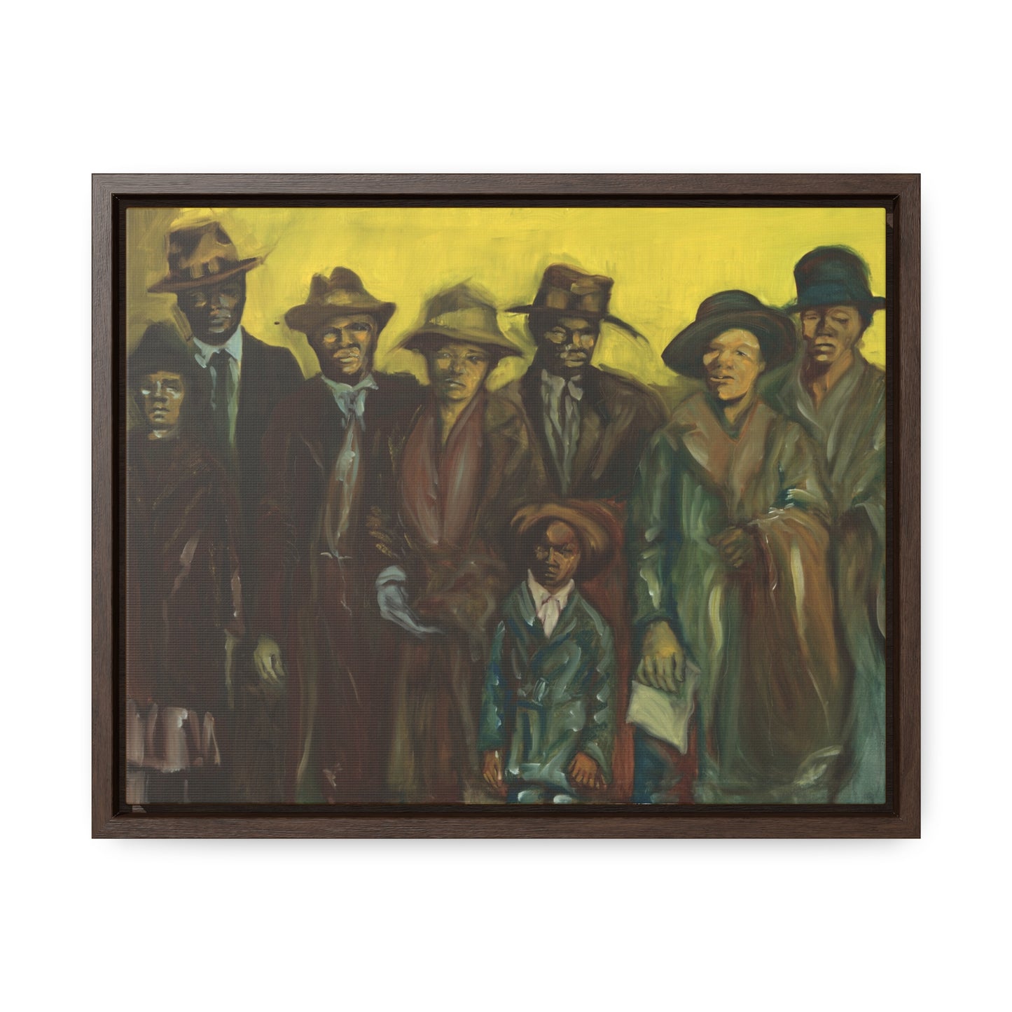 The Immigrants - Framed Canvas Prints