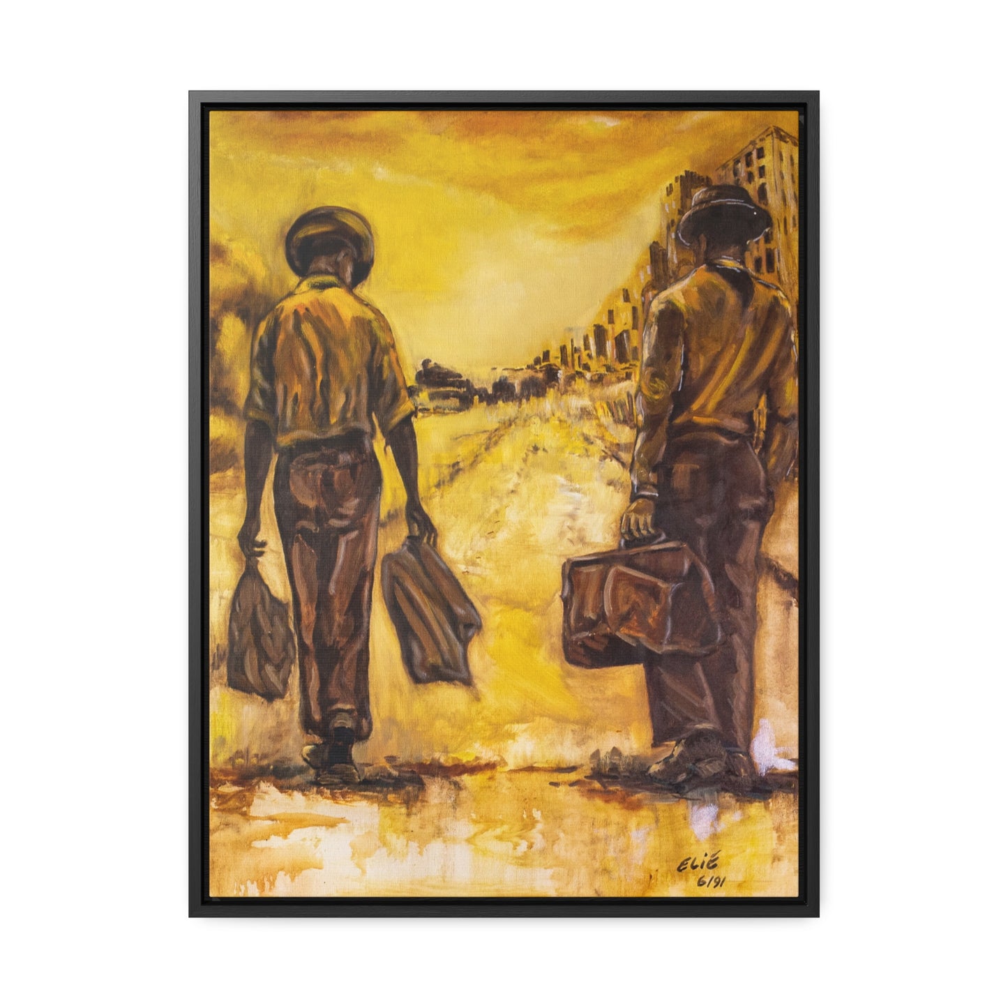 Going Home- Framed Canvas Print