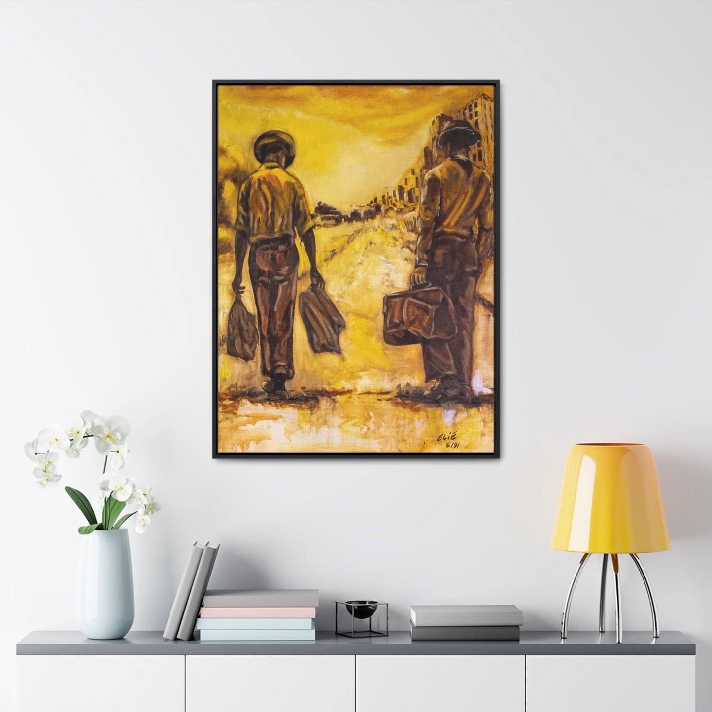 Going Home- Framed Canvas Print