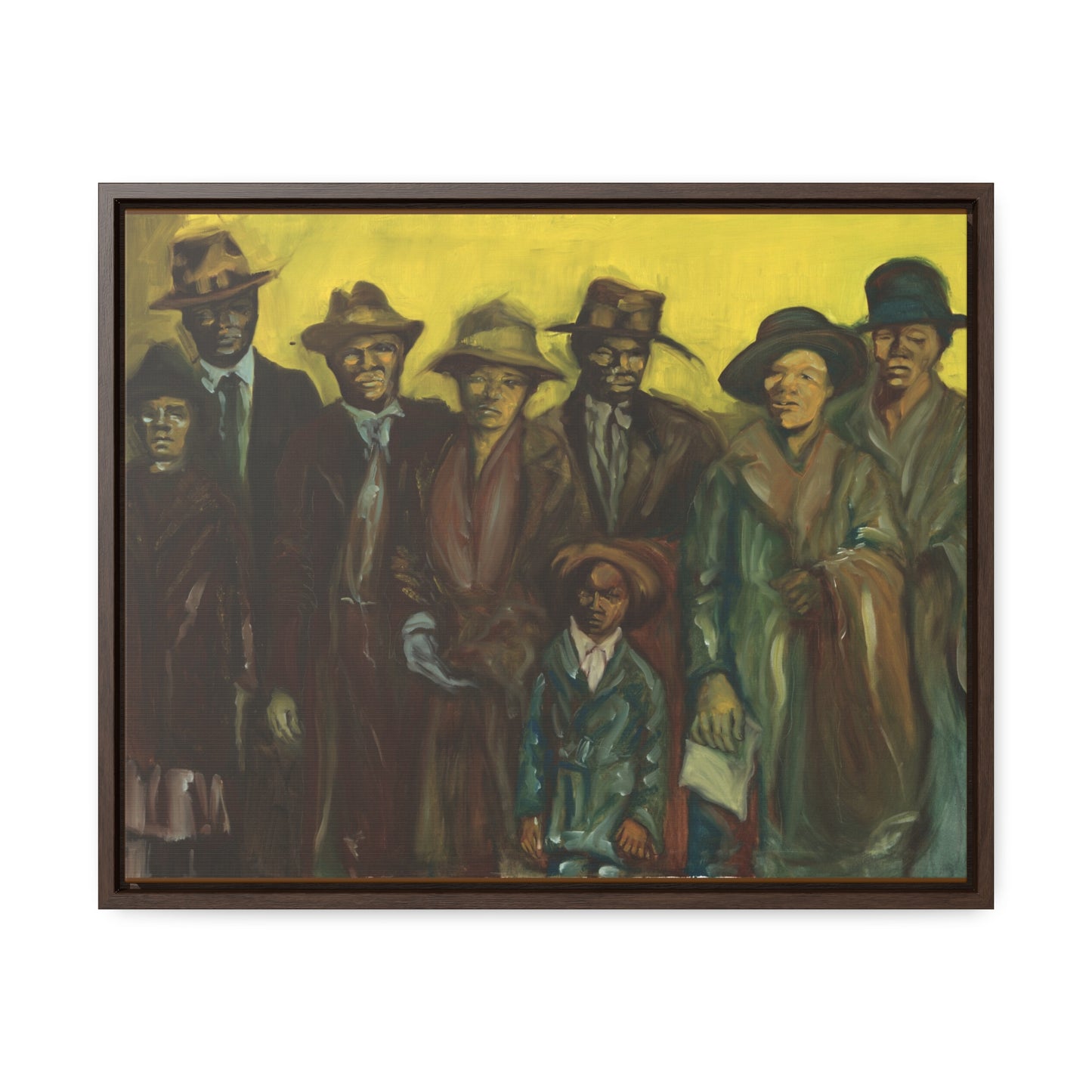 The Immigrants - Framed Canvas Prints