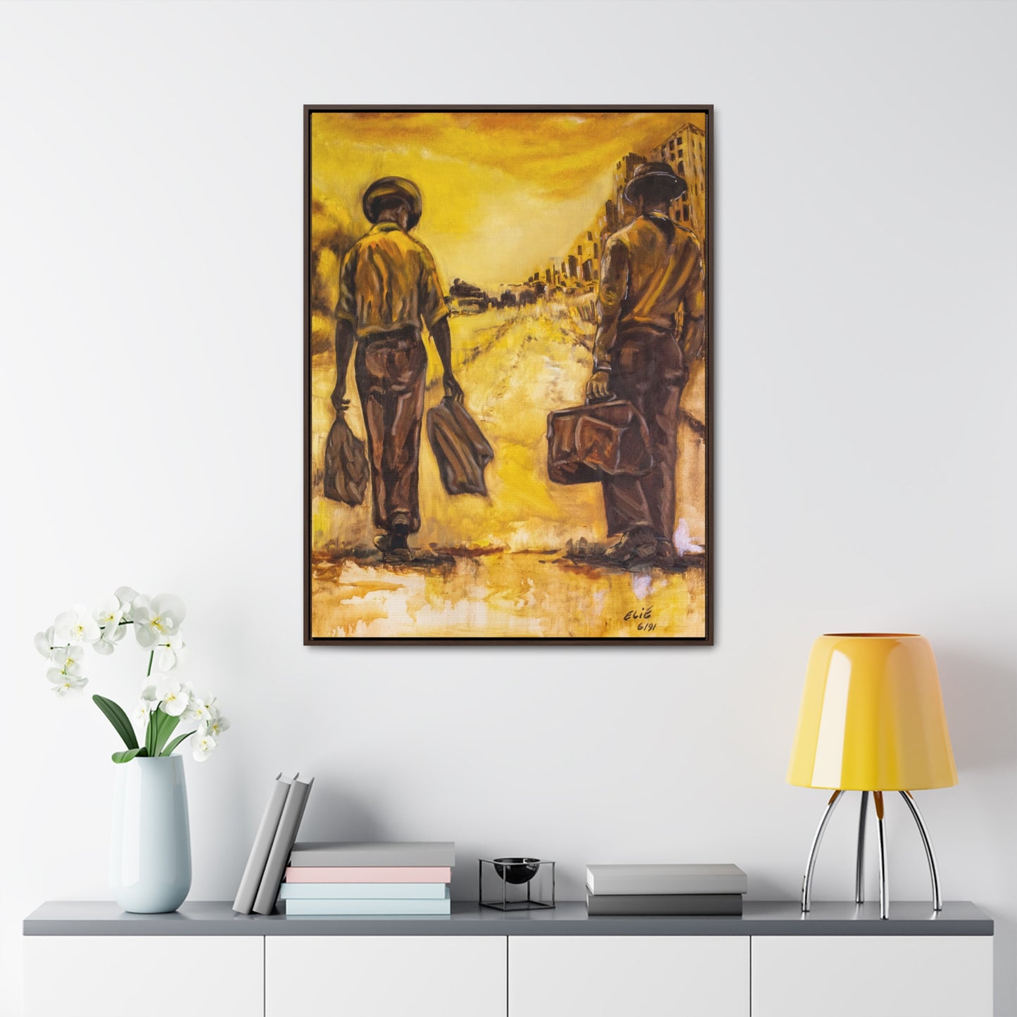 Going Home- Framed Canvas Print