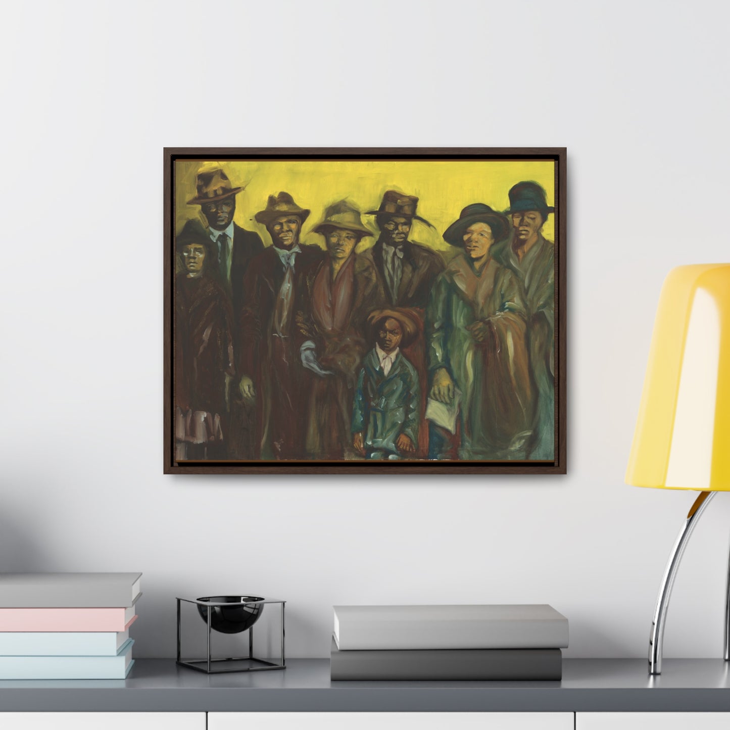 The Immigrants - Framed Canvas Prints