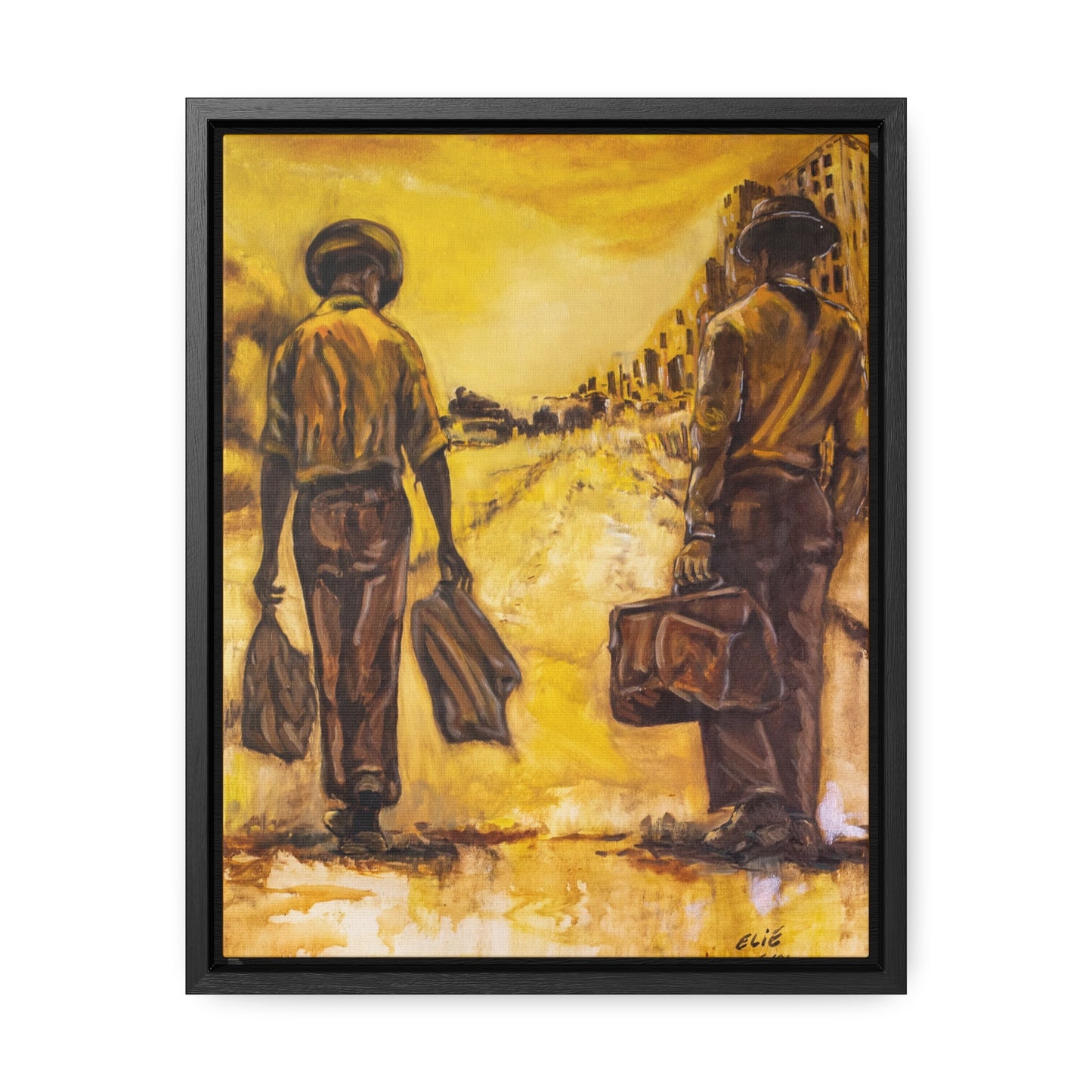 Going Home- Framed Canvas Print