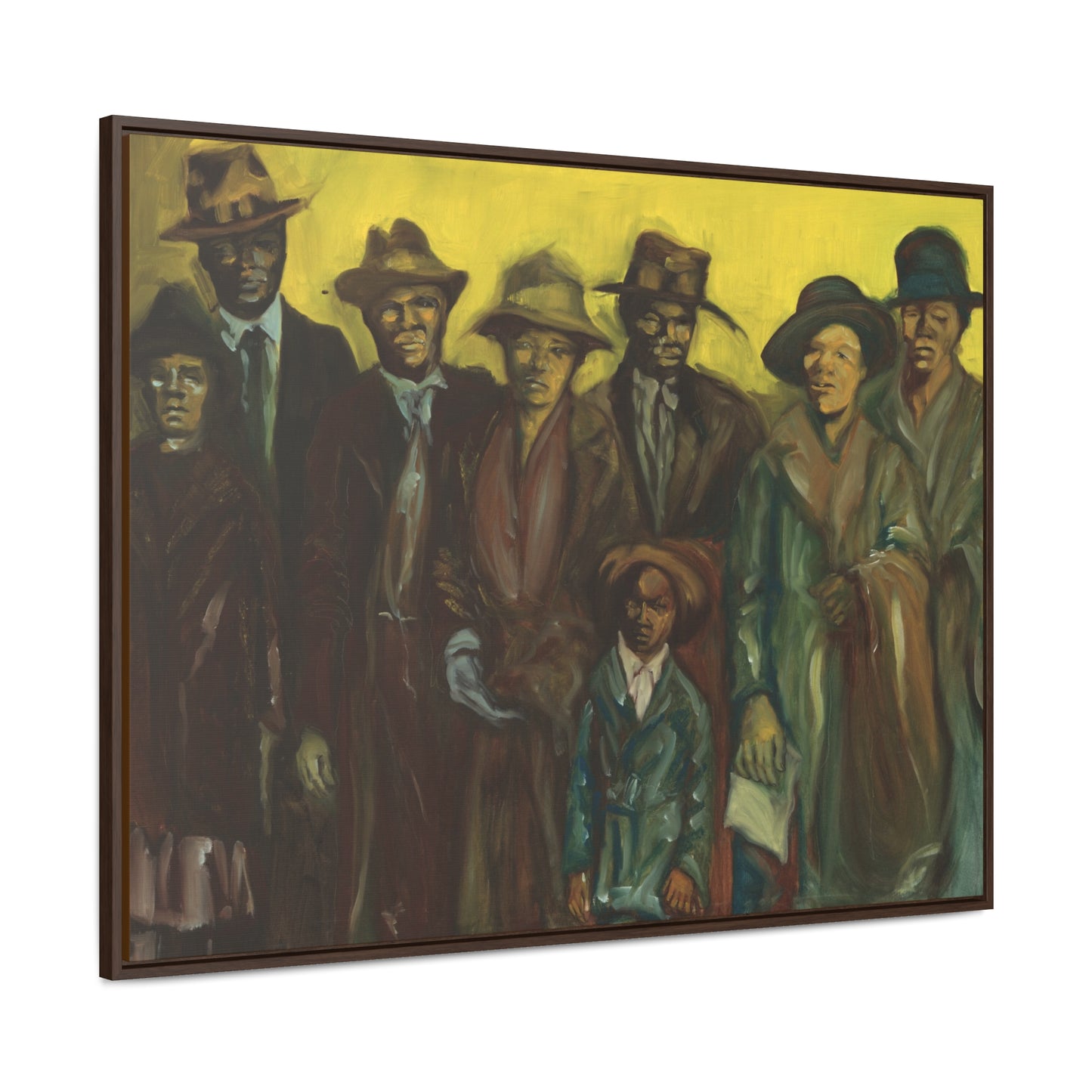 The Immigrants - Framed Canvas Prints