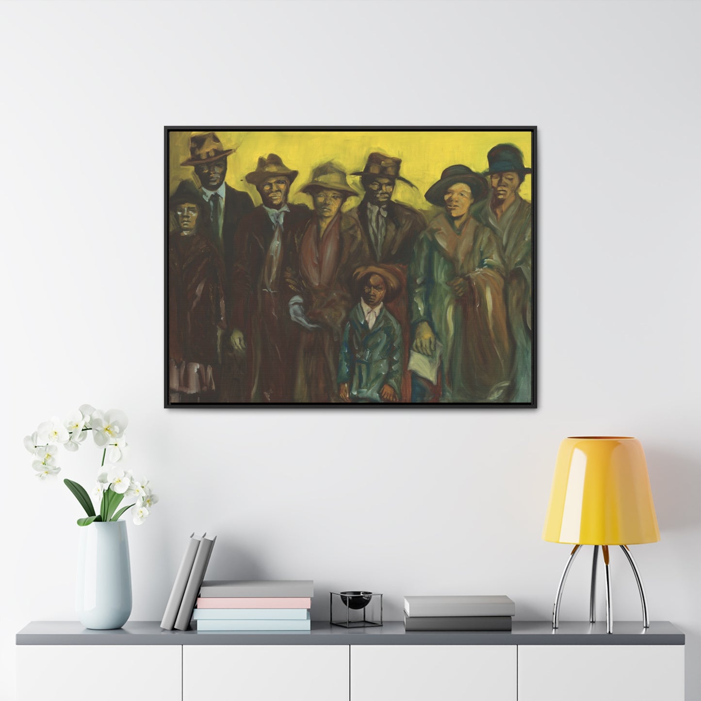 The Immigrants - Framed Canvas Prints