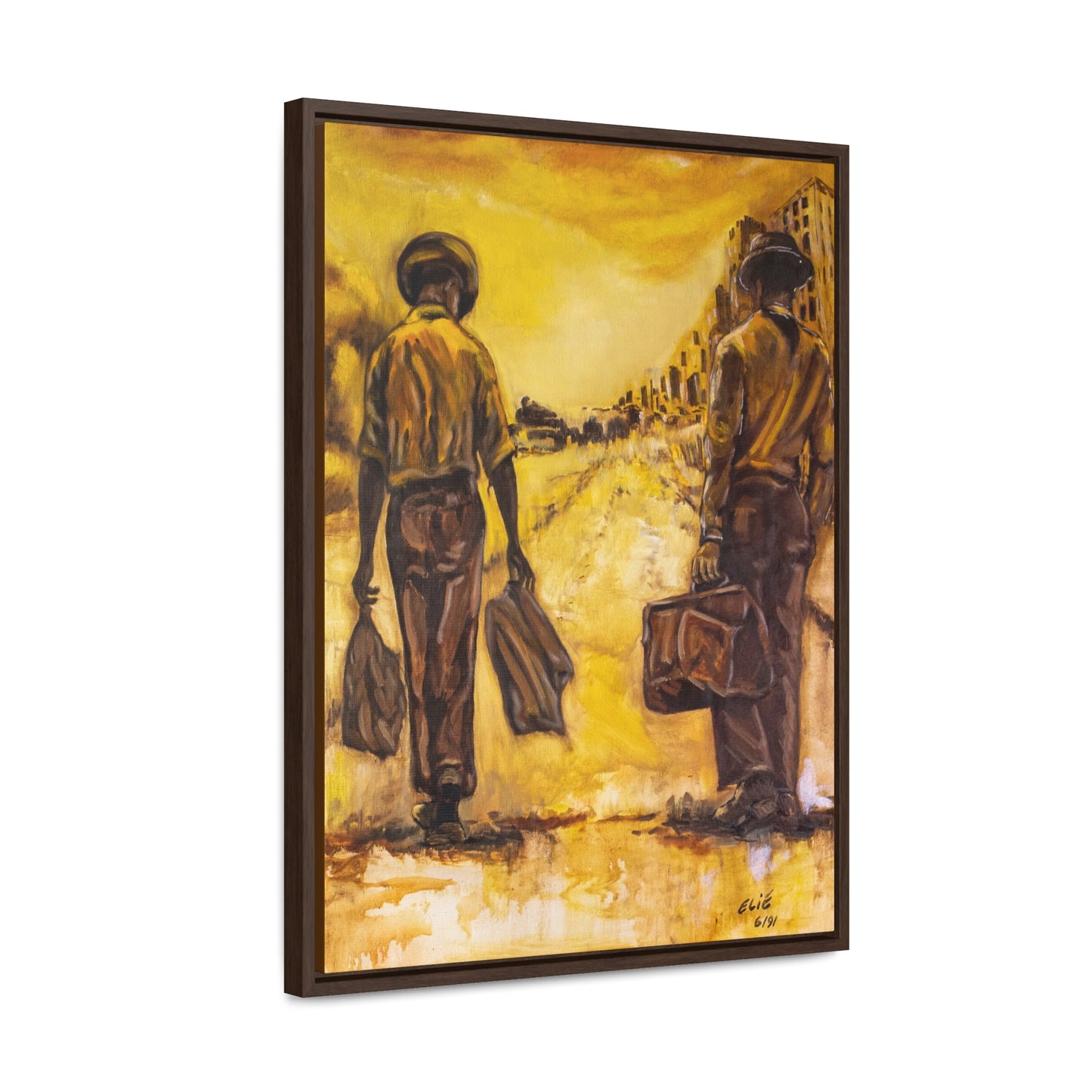 Going Home- Framed Canvas Print