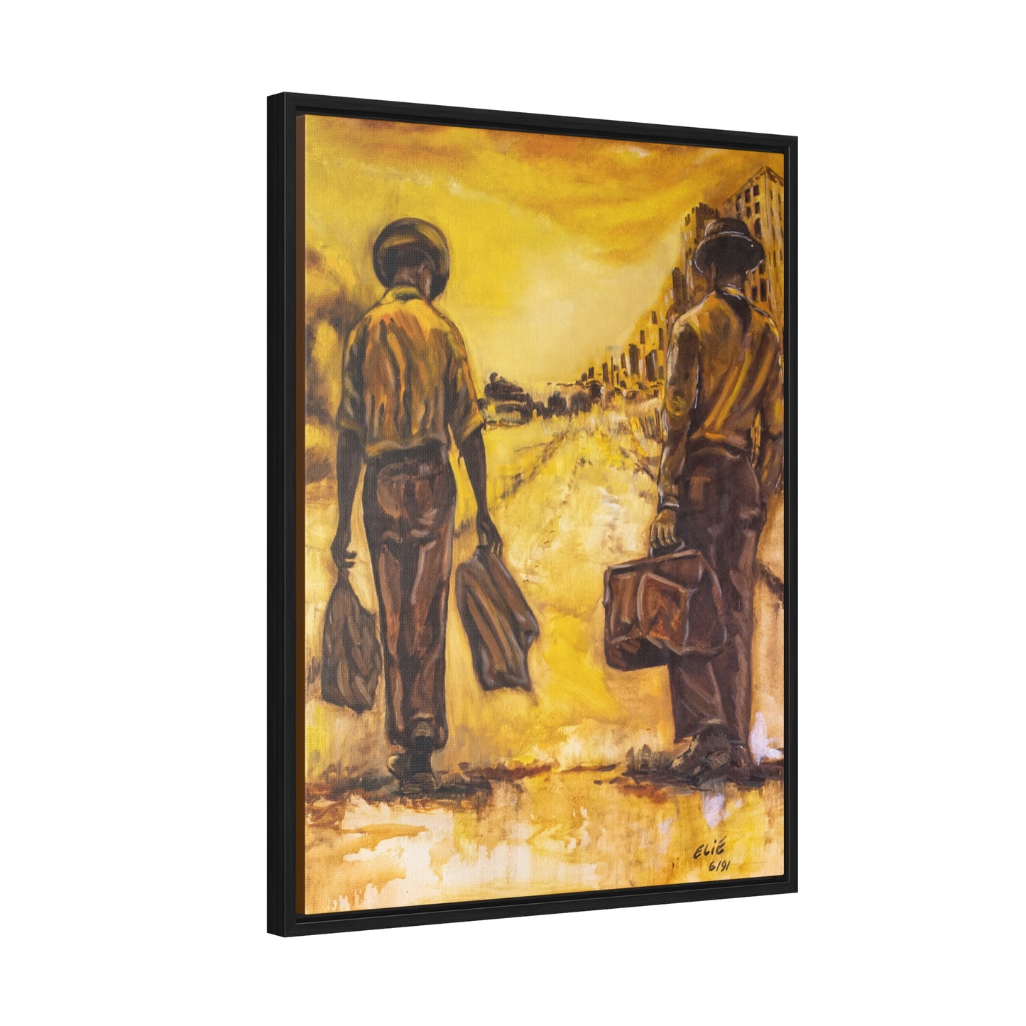 Going Home- Framed Canvas Print