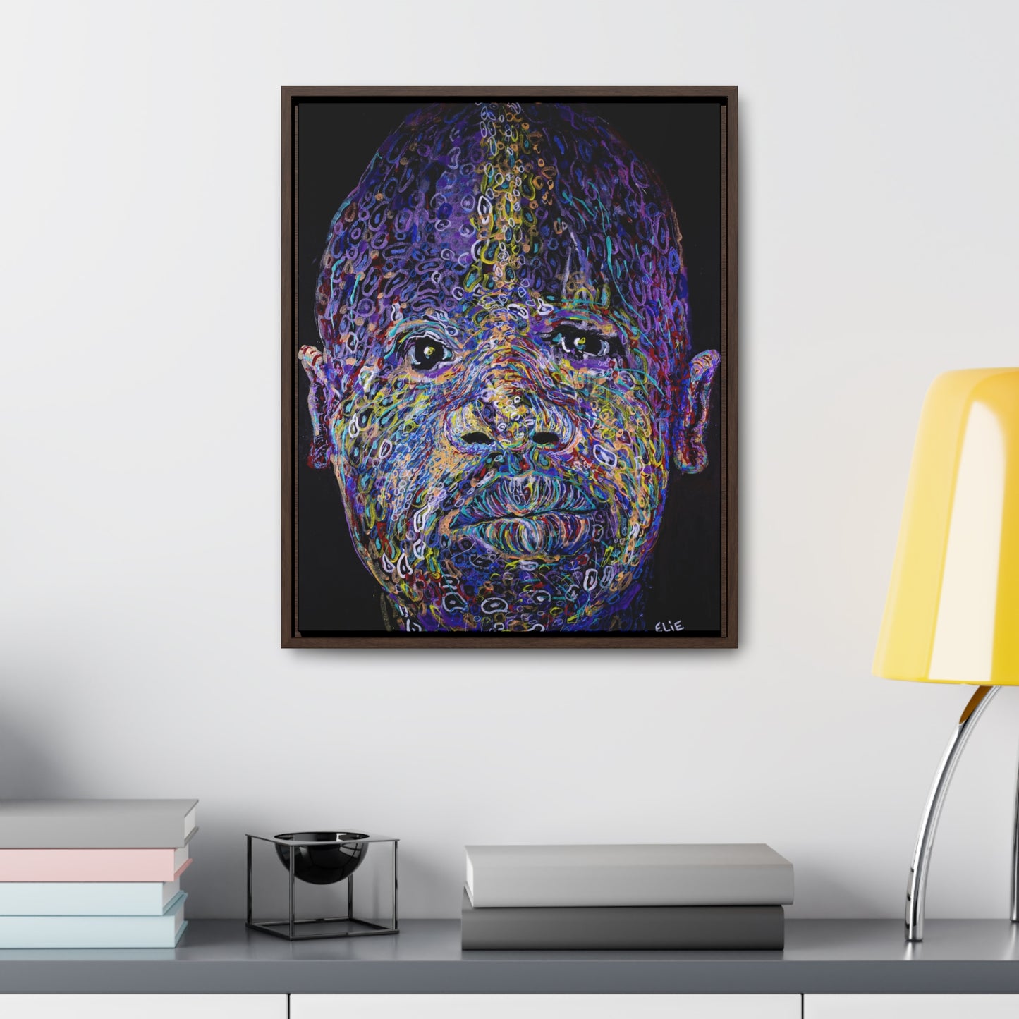 Black Brilliance - Framed Canvas Print