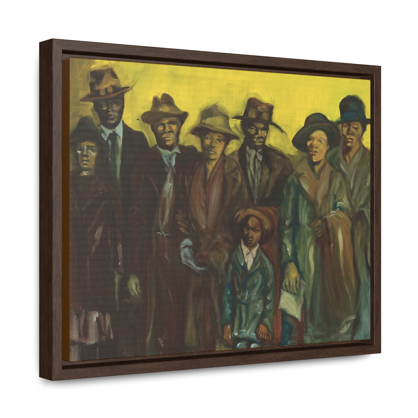 The Immigrants - Framed Canvas Prints