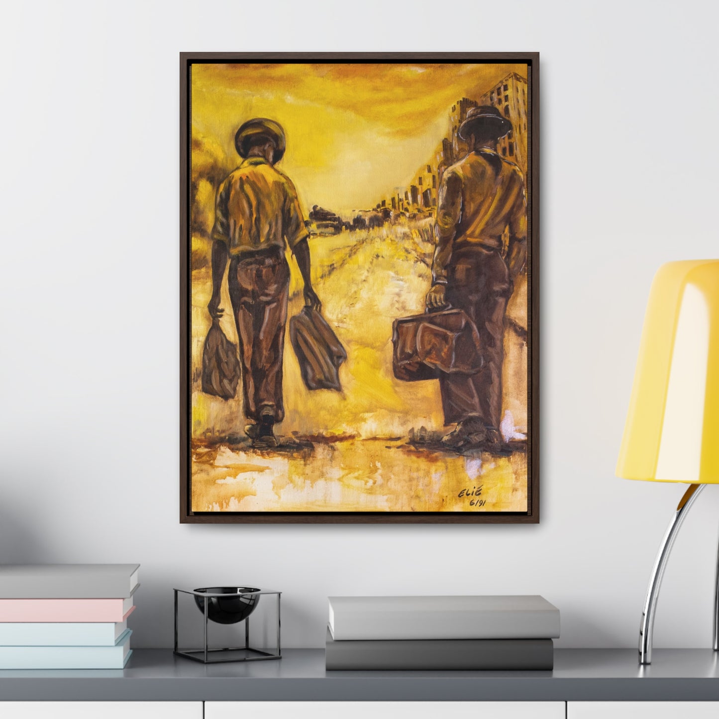 Going Home- Framed Canvas Print