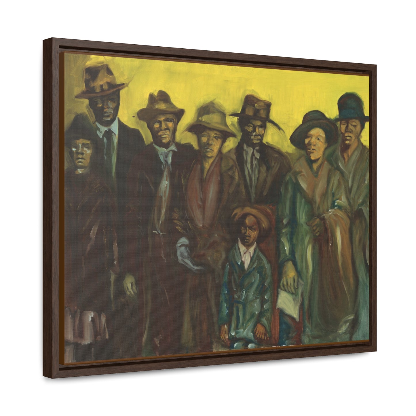 The Immigrants - Framed Canvas Prints