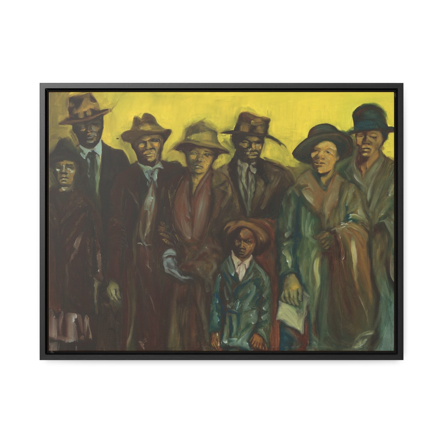 The Immigrants - Framed Canvas Prints